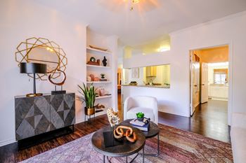 Hardwood styled flooring in select apartments